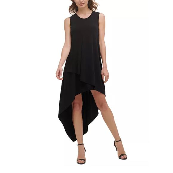 NWT Kensie Asymmetrical High-Low Jersey Dress Size Small - Picture 1 of 4
